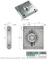 SK1-R5-009 KUNLONG لوحة لصق معدنية Draw Latch